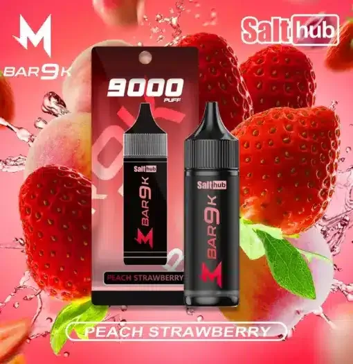 Marbo 9K มาโบ 9k กลิ่น Peach Strawberry พีชสตรอว์เบอร์รี่ พอตใช้แล้วทิ้ง 9000 คำ