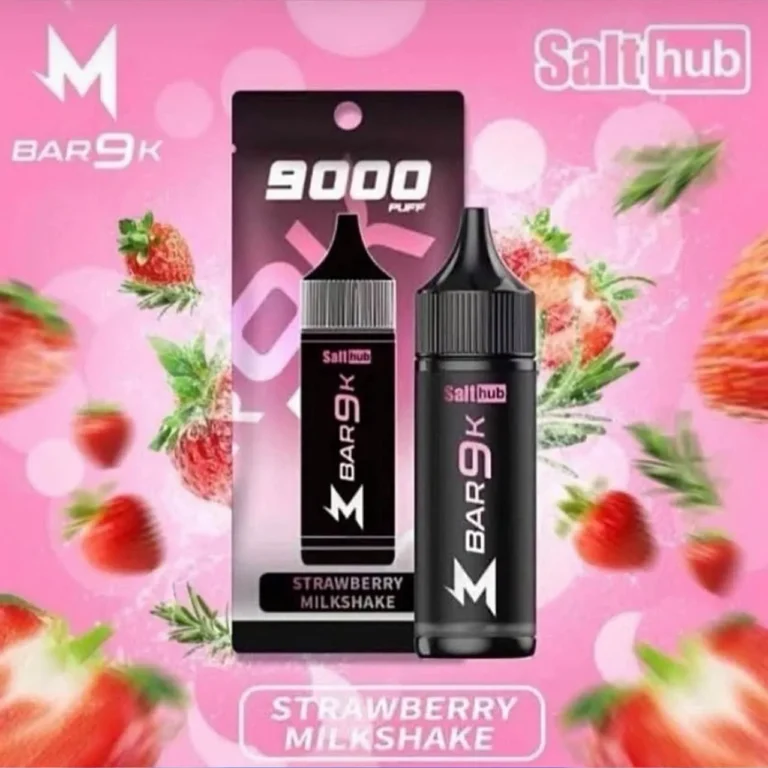 Marbo 9K มาโบ 9k กลิ่น Strawberry Milkshake สตรอว์เบอร์รี่มิลค์เชค พอตใช้แล้วทิ้ง 9000 คำ