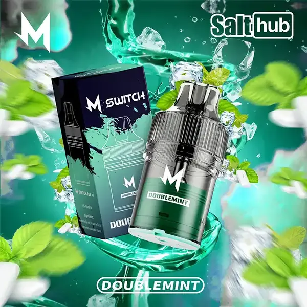 หัวพอต M Switch 15K หัวมาโบ 15k กลิ่น Double Mint ดับเบิ้ลมิ้นต์