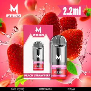 หัวพอต Marbo Zero 2.2 ml มาโบซีโร่ กลิ่น Peach Strawberry พีชสตรอว์เบอร์รี่