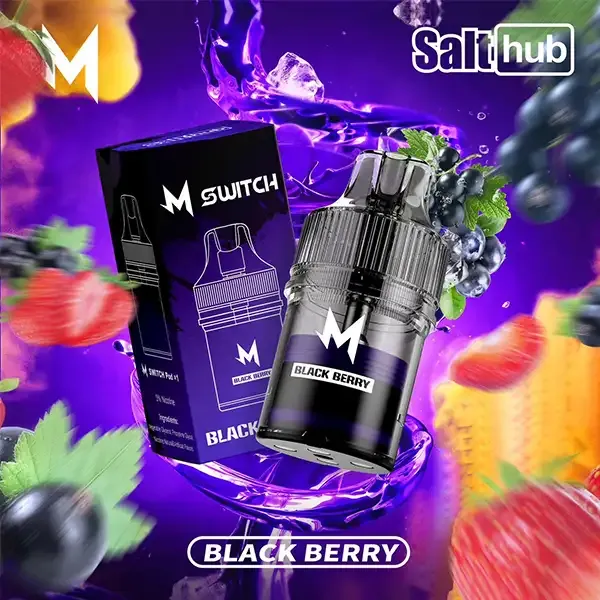 หัวพอต M Switch 15K หัวมาโบ 15k กลิ่น Black Berry แบล็คเบอร์รี่