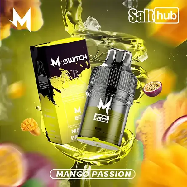 หัวพอต M Switch 15K หัวมาโบ 15k กลิ่น Mango Passion มะม่วงเสาวรส