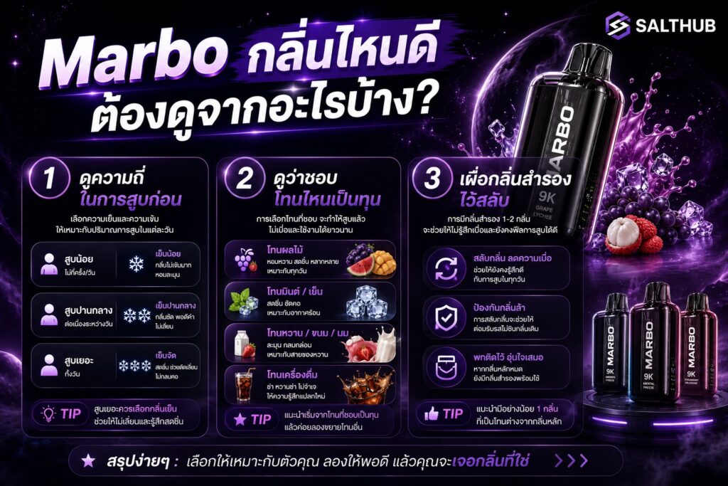marbo กลิ่นไหนดี ต้องดูจากอะไรบ้าง?