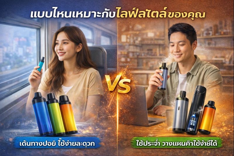 วิธีเลือกพอตใช้แล้วทิ้งให้เหมาะกับไลฟ์สไตล์