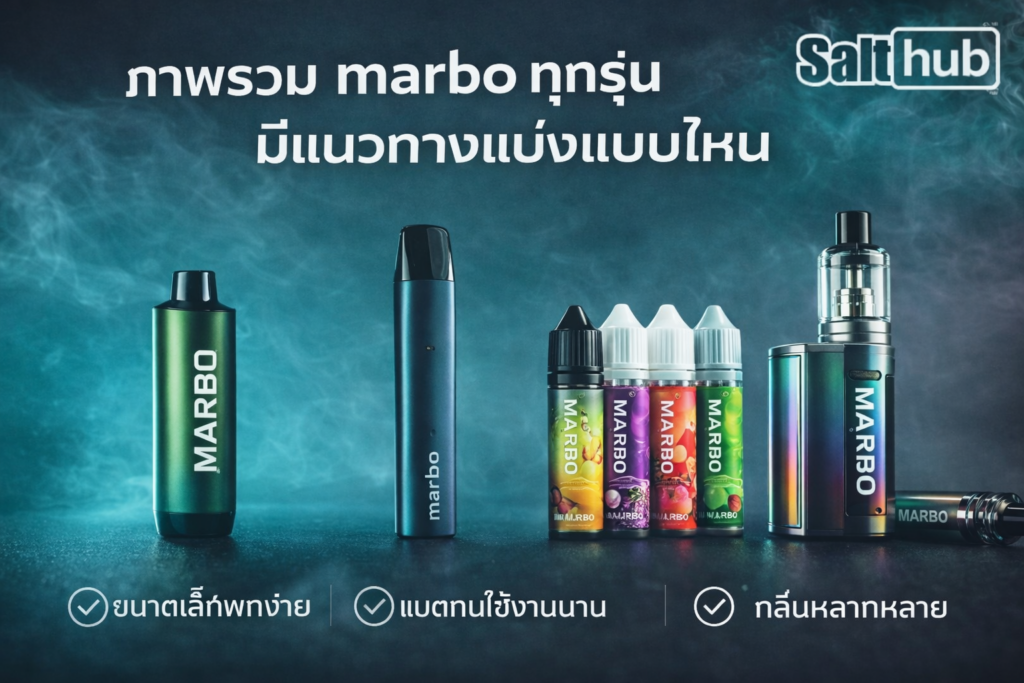 marbo ทุกรุ่น แบ่งกลุ่มตามการใช้งาน
