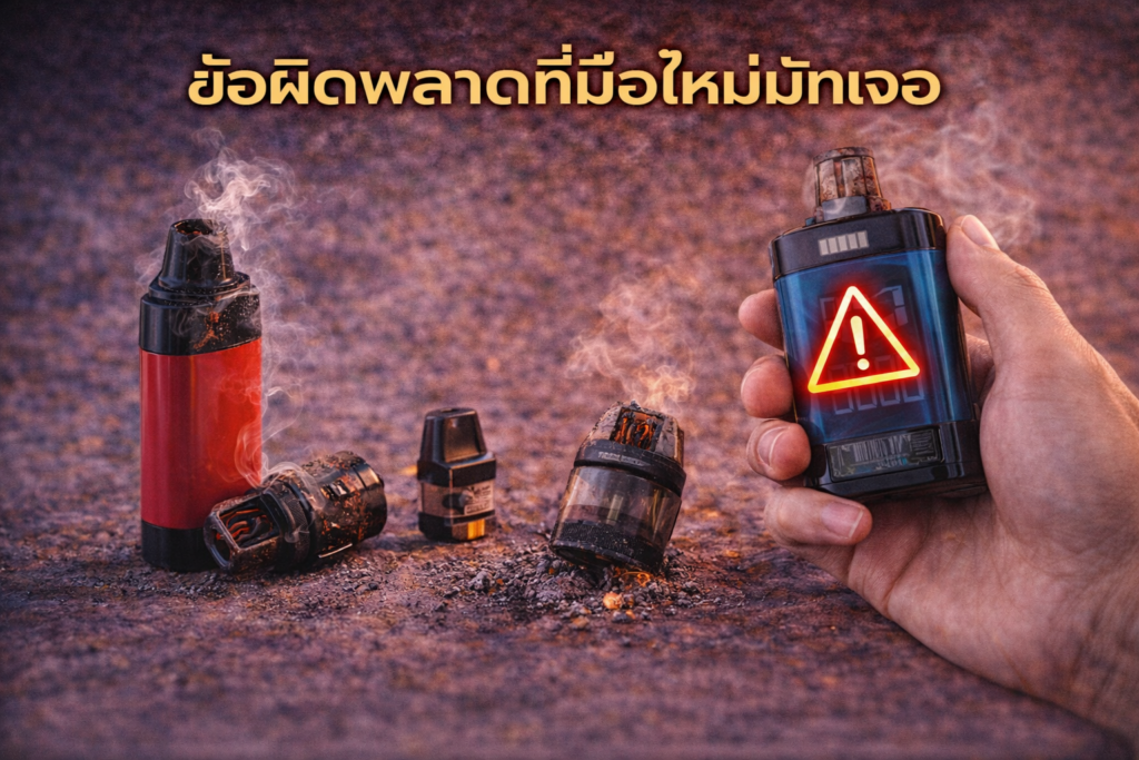 วิธีสูบพอตมือใหม่ไม่ให้แสบคอ