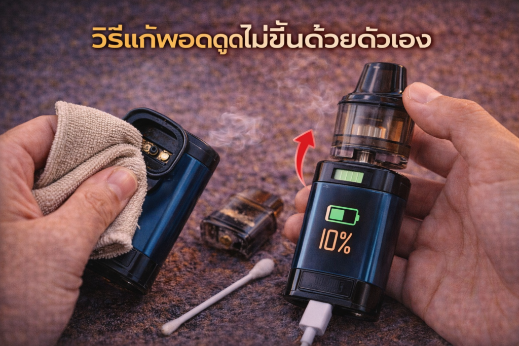 วิธีแก้พอตดูดไม่ขึ้น