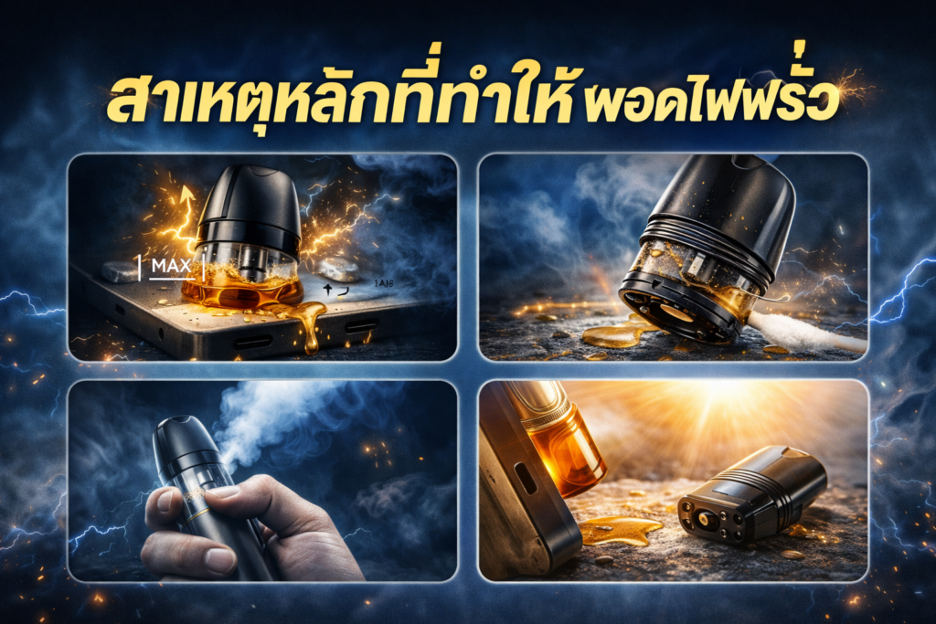 สาเหตุพอตไฟฟ้ารั่ว