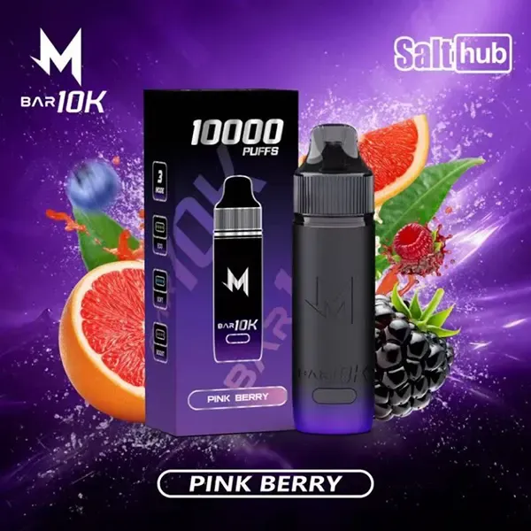 Marbo 10K มาโบ 10000 คำ กลิ่น Pink Berry พิงค์เบอร์รี่ พอตใช้แล้วทิ้ง