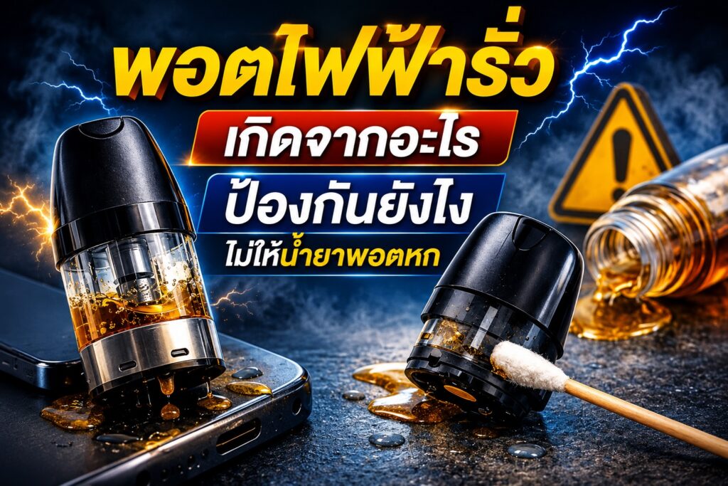 พอตไฟฟ้ารั่ว เกิดจากอะไร ป้องกันยังไงไม่ให้น้ำยาพอตหก