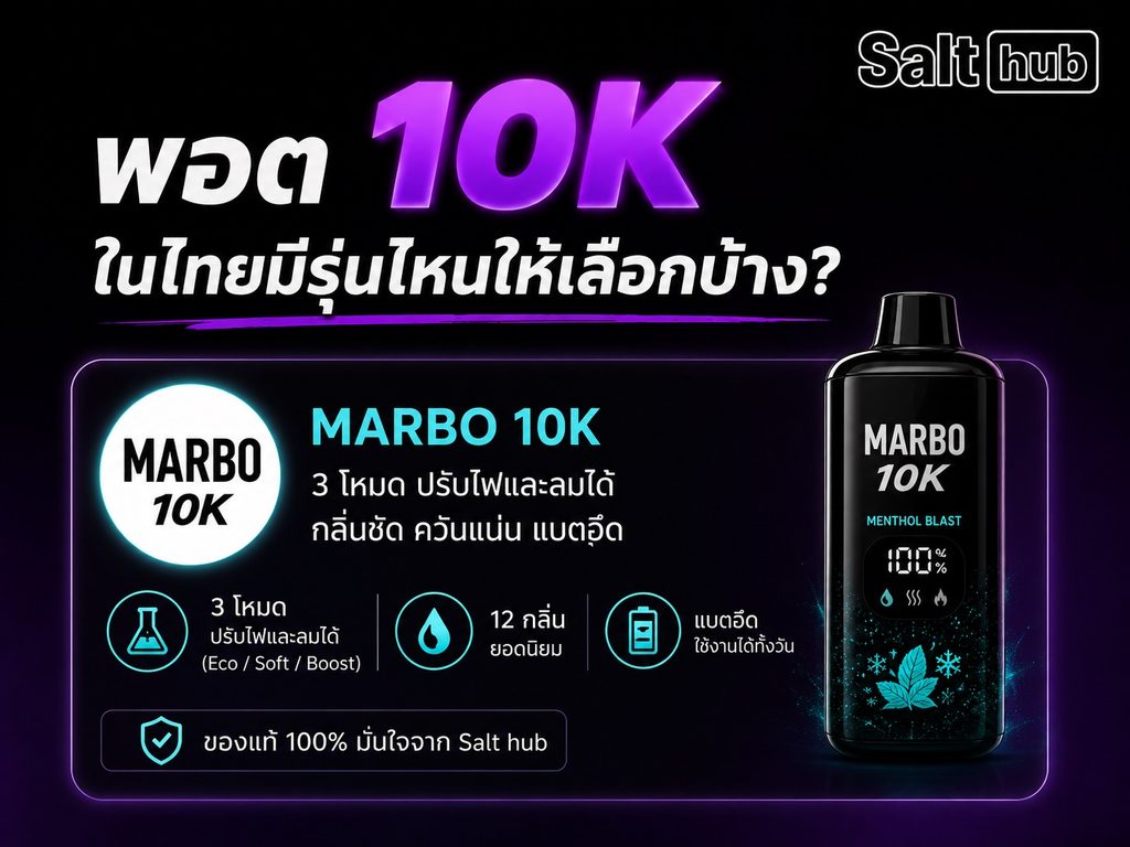 พอต 10k ที่วางขายในร้าน Salthub